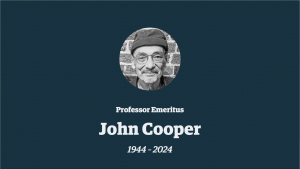 Professor Emeritus John Cooper, 1944 – 2024